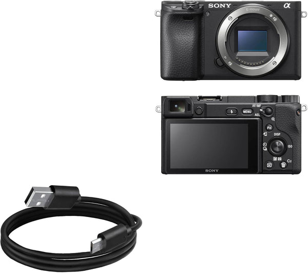 BoxWave DirectSync Cable for Sony Alpha a6400, Durable Charge and Sync