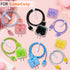 Kawaii Phone Cable Protector for iPhone 18W/20W USB-C Charger, Clear Soft Protective Case Data Line Cover, Black