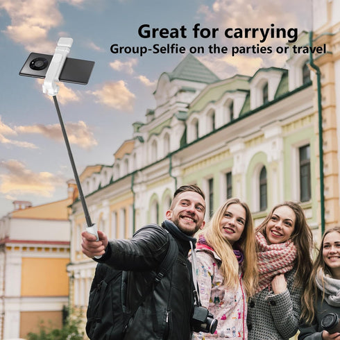 Bollove 40 Selfie Stick Tripod, in Retractable Tripod for iPhone with Wireless Remote Control & Light, Portable Phone