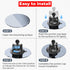 VAZESWIN 1" 3.5" 1" Insta360 Ball Twist-Lock Suction Cup Mount, Large Suction Cup Base for Vehicle Windshields