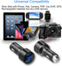 USMEI Quick Charge 3.0 Car Charger, 39W Dual USB Charger Adapter with Voltmeter, Compatible with iPhone 15/14/13,