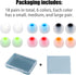 Earbud Replacement Tips Silicone Covers for Most In-Ear Earbuds (Inner Hole 3.8mm -5.1mm) - 18 Pairs S M L