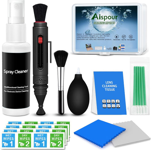 10-in-1 Camera Lens Cleaning Kit, Includes Lens Cleaner, Cleaning Pen, Soft Brush, Camera Accessories