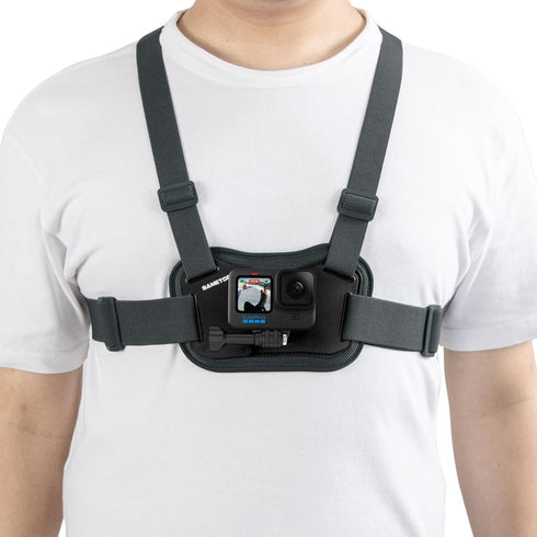 Sametop Chest Mount Harness Chesty Strap for GoPro Hero 12 11 10 9 8 7 6 5 Session AKASO DJI Osmo