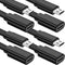 Sumind 10 ft Micro USB Extension Cable 4 Pack - Male to Female Extender for Wireless Security Cameras, Black, Clips