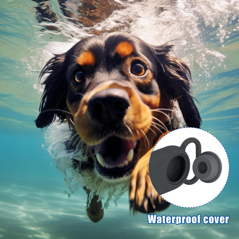 2pcs Waterproof Anti-Loss Protective Cover Sleeve for Samsung Galaxy SmartTag2 Dog Collar Holders, Silicone Case