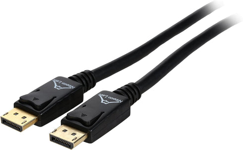 Nippon Labs DP-6-BR2 6 Feet Black DisplayPort Male to Male Cable, Gold Plated, 28 AWG, V1.2