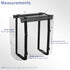 VIVO Under-Desk and Wall Mount PC Holder with Adjustable Strap and Steel Bracket, Black, MOUNT-PC02S
