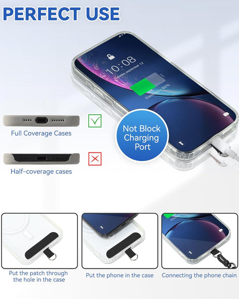 VVAAGG Cell Phone Lanyard for iPhone: Crossbody Phone Strap Adjustable Neck Wrist Strap Anti Theft Long Lanyard Travel