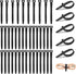 Reusable Zip Ties - 20pcs Silicone Rubber Cable Ties, Fastening Twist Ties for Bags, Travel Items, Camping Gear Must