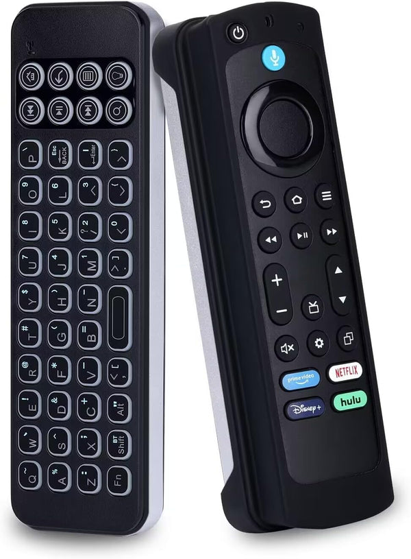 iPazzPort Mini Bluetooth Keyboard, QWERTY Handheld Backlit Wireless Keypad for AMZ Fire TV Stick 4K Max