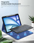 MoKo Keyboard Case for iPad Air 13 Inch with Keyboard M2 2024, Multi-Angle Magnetic Stand Cover, Detachable Bluetooth