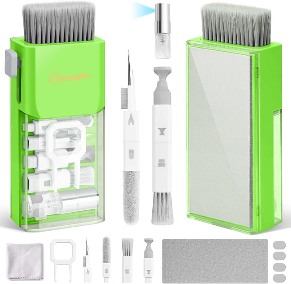 Laptop Screen Keyboard Cleaner Kit, Electronics Cleaning Tool for MacBook, iPad, iPhone, Light Green Brush