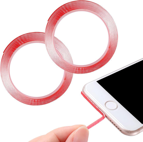 2 Pack Phone Speaker Cleaning Kit, Adhesive Dust Remover Stickers for Mobile Phone Hole Cleaning