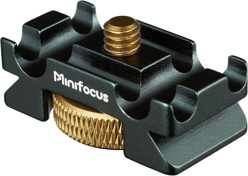 MINIFOCUS 4 Camera Cable Clamp with Arca Swiss System, Aluminum Alloy Tether Cable Block Clip with Grooves, USB Cable