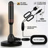 BAOZMINAN 4K 1080p,Easy Installation,16.5ft Cable,2 TV Antenna Smart TV Indoor,Long Range Reception for Local Channels