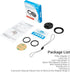 Adherent Thread Filter Adapter Lens Adapter Ring for Canon V10 Camera, Includes 37mm Snap-On Lens Cap & Cap Keeper