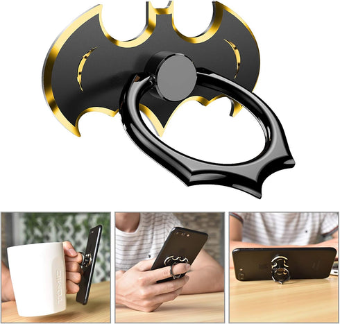 Bat Phone Ring Stand Holder - OATSBASF 360 Degree Rotation Cell Phone Ring Holder Compatible with iPhone 16/15/14/13/12