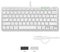 Macally USB C Wired Keyboard for Mac (USB C + USB A) Compatible
