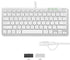 Macally USB C Wired Keyboard for Mac (USB C + USB A) Compatible