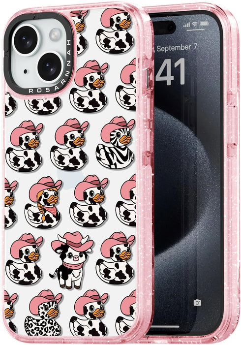 Rosarnnah for iPhone 15 Case Cute - Durable Shockproof 6.6 ft Drop Impact