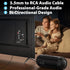 3.5mm 16ft Cyberguys! to RCA Audio Cable, Aux to RCA Cable with Gold-Plated Connectors, Durable PVC Jacket Aux Adapter