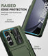Wallet Case for Samsung Galaxy Z Fold 5 - Heavy Duty Rugged Phone Case with Screen Protector & Hinge Protection - Slide