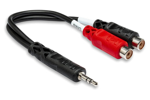 Hosa YRA-154 3.5 mm TRS to Dual RCA Stereo Breakout Cable