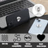 Ptwola 16 Pcs Phone Ring Holder Grip Heart Shaped Adhesive Metal Finger Ring Stand Universal Finger Grip for Cell Phone