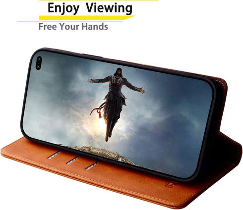 SUANPOT Leather Wallet Case for Samsung Galaxy S10+ / S10 Plus 6.4 - RFID Blocking, Flip Folio Book Cover, Shockproof,