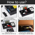 Bingxue 2025 12mm 8mm/Hi8/Mini VHS C Adapter, SVHS VHS-C to VHS, VHSC Tapes Camcorders Motorized for VCR Player, Not