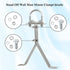 XRDS-RF Antenna Wall Mount, 8 Inch Heavy-Duty Stand Off Bracket for TV Antenna Mast (2-Leg + 2-Leg)