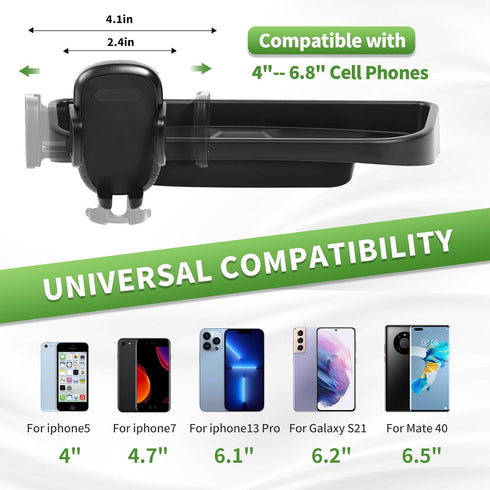 Multi-Mount Metal Dash Phone Holder for 2014-2022 Chevy Colorado/GMC Canyon, Phone Mount Storage Tray