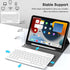 Keyboard Case for iPad Air 11-inch (M2) 2024, Detachable Wireless Bluetooth Keyboard, Auto Sleep/Wake, Black