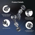 SmallRig 7" Rosette Magic Arm, Camera Monitor Mount, Articulating Arm with 1/4"-20 Screws and Anti-Twist Pins, Max Load