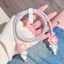 Kawaii Flower Cable Protector Cover for iPhone Charger Lightning, 3D Floral Cartoon Design, Pink for iPhone X 12 13 14