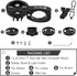 Aero Bar Bike Computer Mount for Garmin Edge, Short Version Black, Fits Bike GPS & GoPro Action Camera