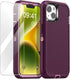 AICase iPhone 14 Plus (6.7") Heavy Duty Rugged Case with Glass Screen Protector, Shockproof & Dust Proof Military