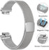 Metal Band for Fitbit Inspire 3 & Inspire 2, Breathable Stainless Steel Mesh Loop Adjustable Strap