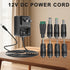GGRD 12V 2A 8 12Volts 500mA-2000mA Power Supply AC Adapter Replacement with Tips, Universal Regulated Regulated Power