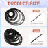 Vin Beauty 100 Cassette Cassette 40-135 mm Cassette (1mm 3mm Pcs Black Recorder Rubber Belts Recorder Repair