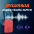 Portable AM/FM Pocket Radio with Built-In Speaker, Red
