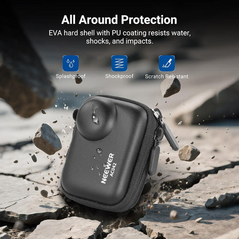 Insta360 AC042 NEEWER Storage Case Compatible with GO Ultra, Protective Portable Travel PU Hard Shell Carrying Bag