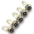 5Pairs GX16 4Pin Male Female Circular Aviation Connector Plug, 16MM Wire Panel Metal Connector