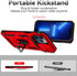 SunStory iPhone 13 Pro Max Case with HD Screen Protector & Slide Camera Cover, Red