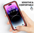 BEASTEK iPhone 14 Pro Max Waterproof Case, FSN Series Underwater Shockproof with Built-in Screen Protector, Red