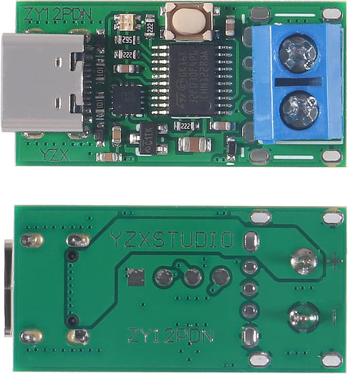 Type-C USB-C PD2.0 3.0 to DC USB Decoy Fast Charge Trigger Module - Pack of 2