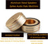 Tertullus 4 Pcs Aluminum HiFi Turntable Feet, Isolation Feet for Speakers, Spikes Audio Pads 58x22mm, Gold