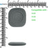 Geekria QuickFit Foam Ear Pads Replacement for Logitech H150 H151 H130 H250 Headphones, Grey Earpads
