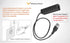 RJ9 Plug to USB Headset Adapter for Plantronics, Jabra, Sennheiser Wireless DECT Headsets with PC, Laptop, Mac